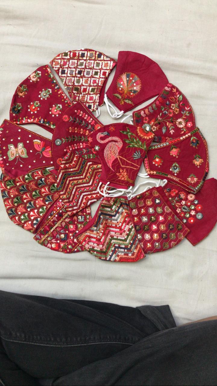 masks  ,sarees,suits